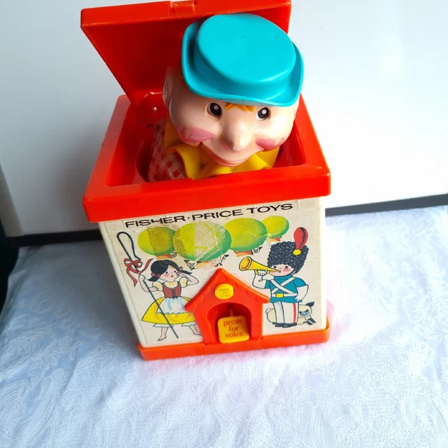 FISHER PRICE JACK In The Box Pop Up Puppet 1970's £9.99 PicClick UK
