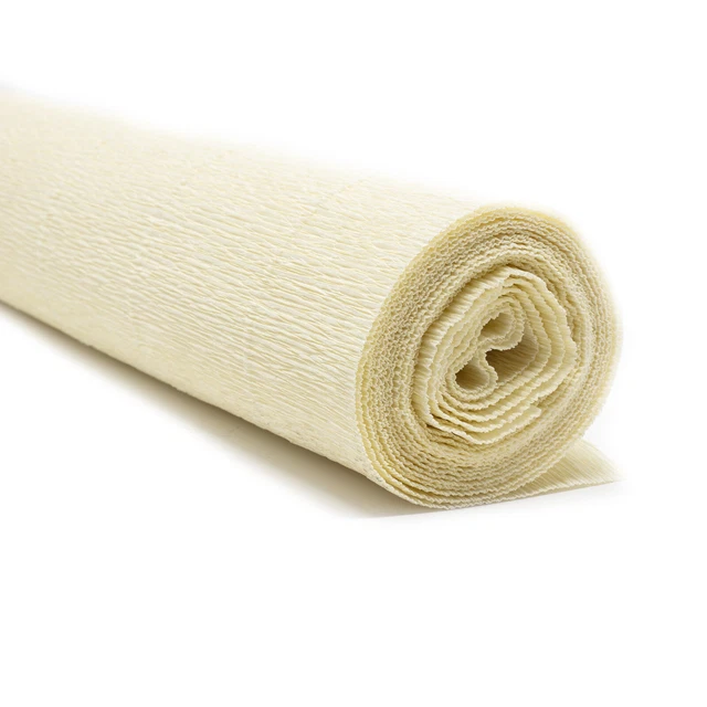 Crepé para Floristas - 50 X 250CM - Crema