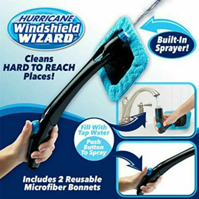 Window Cleaner Kit Hurricane Windshield Wizard Car Windscreen Glass Reusable