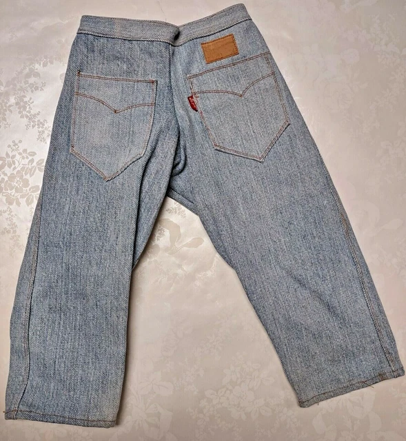 LEVI'S Tiny Jeans Doll Size Toddler Baby Handmade Vintage 80s