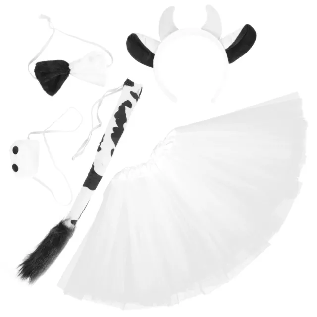 1 set di accessori cosplay mucca di Halloween cosplay mucca cosplay fiocco naso coda