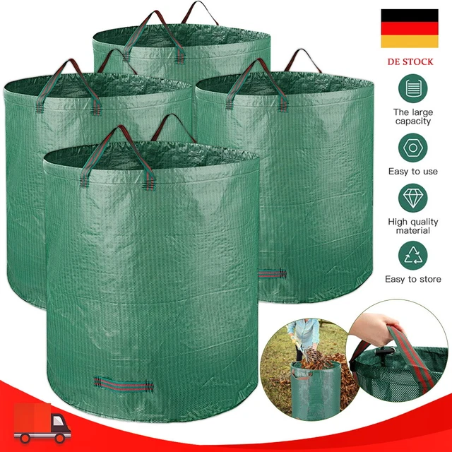 4er 272-500L Gartensack Gartenabfallsack Gartentasche Laubsack Laub Abfall Sack