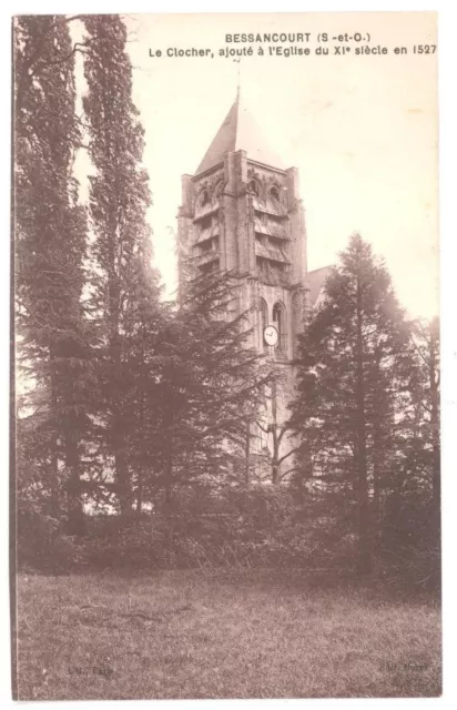 CPA 95 - BESSANCOURT - Le Clocher, added to the 11th century church in 1527
