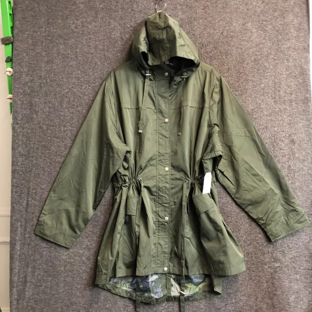 Time &Tru Missy Plus Light Weight Anorak Water Proof Jacket Coat Size 3X NWT