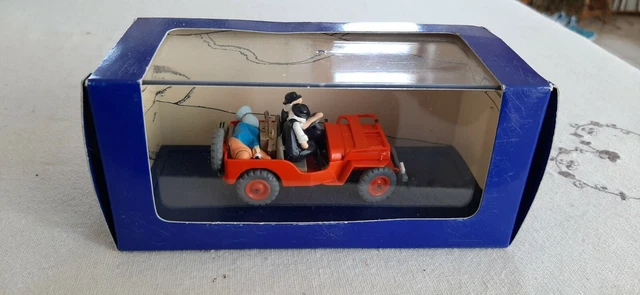 Voiture Miniature Tintin N°6 - La Jeep Rouge Du Pays De L'Or Noir - Échelle 1:24, Métal/Plastique, Neuf