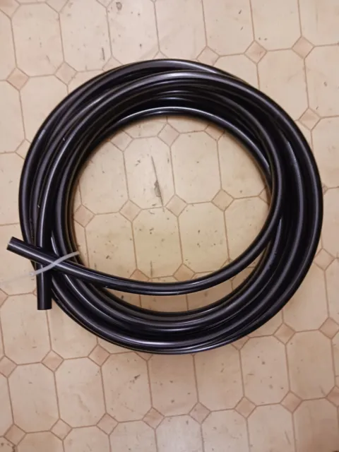 Black 3/4" OD x 1/2" ID x 30 Ft In  Length Plastic Tubing