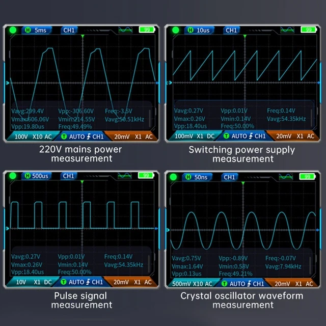 Kompaktes Dual-Kanal Digital Oszilloskop Multimeter Signalgenerator 2C23T Kit