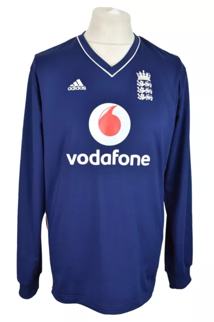 ADIDAS Blue England Cricket Jumper size 40/42 Mens Pullover Outdoors Outerwear