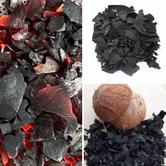 CEYLON NATURAL COCONUT shell charcoal Activated & 100 Pure Organic