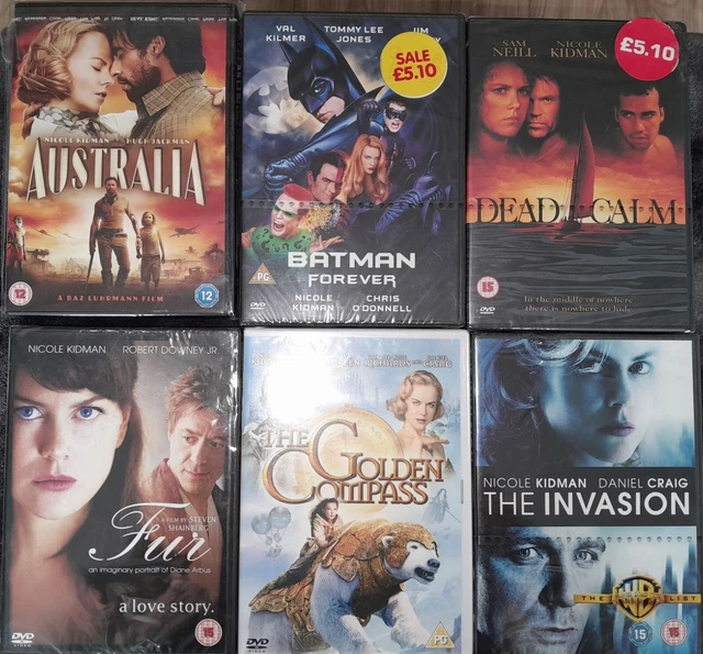 Brand New & Sealed - 6 Nicole Kidman Region 2 DVD's