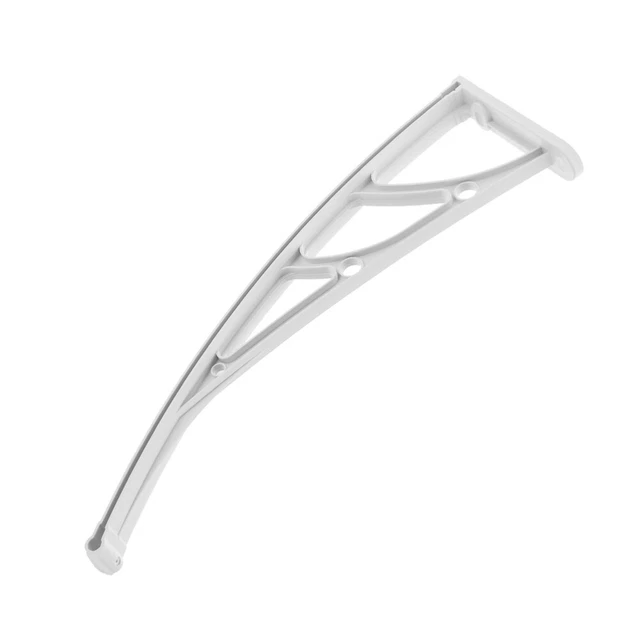 Kit 2 Staffe Porta Tenda Da Sole In Alluminio Con Coperchi, Supporto Per Tubo Quadrato 40mm, Lunghezza 18cm, Per Installazione Tende Retrattili - 4