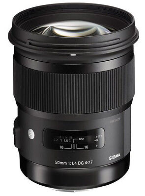 Sigma 50mm f/1.4 HSM DG Art Lens for Canon EF Mount. U.S. Authorized Dealer