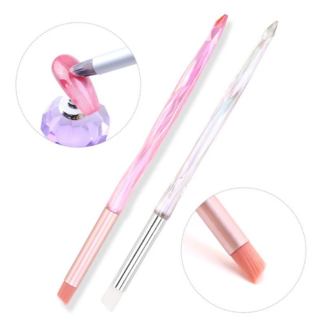 Spazzole per unghie manicure acrilico - gradiente fioritura pittura design pennello per unghie - DB
