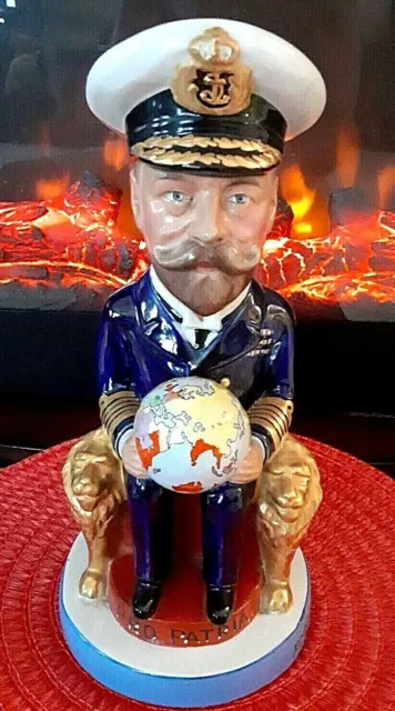 King George V – RARE Wilkinson Toby Mug, 1915-1920, Royal Staffordshire