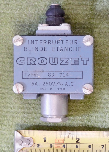 Lot De 10 Micro-interrupteurs Crouzet EF83161.3 - 16A 250V, 3 Broches, Neufs