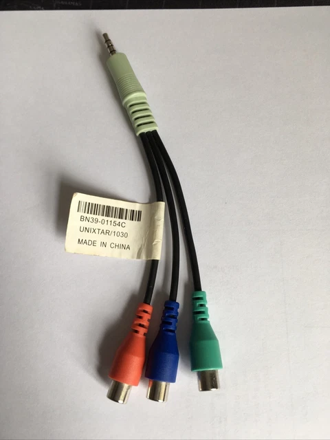 GENUINE SAMSUNG BN39-01154C Aux to RCA TV Component Cable Adapter ...