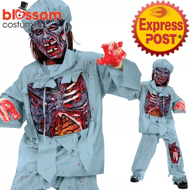 CK1055 Boys Doctor Surgeon Zombie Halloween Horror Walking Dead Scary Costume