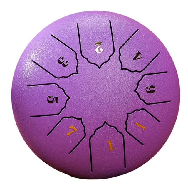 Tambour De Pluie Jardin 11 Tons - Instrument Percussion Méditation Musicothérapie Bleu Marine