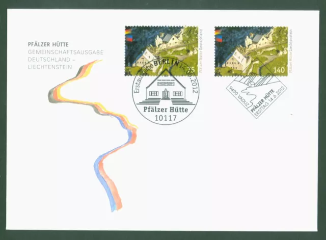 Deutschland 2012 - Gemeinschaftsausgabe mit Liechtenstein - Joint Issue - FDC