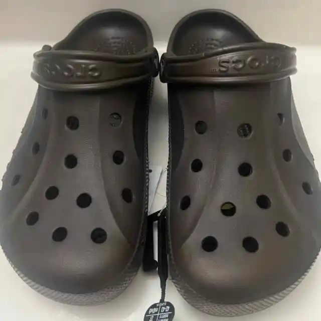 Crocs Baya Clogs Espresso Brown Sandals Mens 9 Womens 11- Water Proof Slip ons