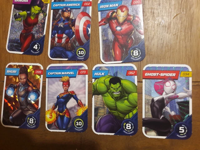 7 Cartes brillantes Marvel Leclerc