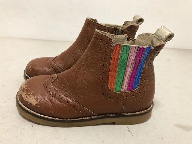 Bottes D'hiver En Cuir Marron Richter Fille - Taille 27 EU (UK 9 Infant) - Doublure Sympatex - Occasion