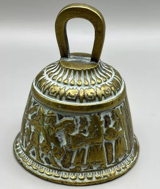 Ancient Near eastern Bronze Ornament bell with Decorative motifs
