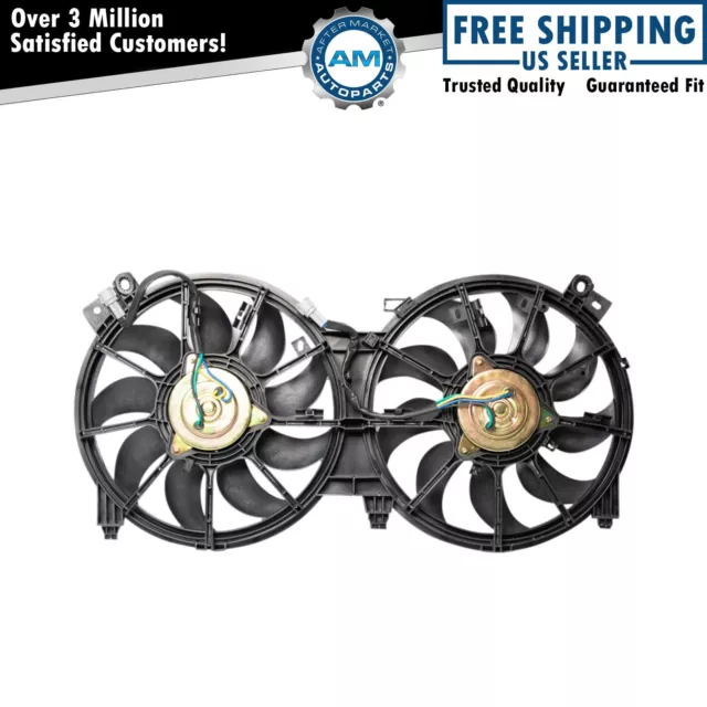 Dual Radiator AC Condenser Cooling Fan Fits 2007-2011 Nissan Altima