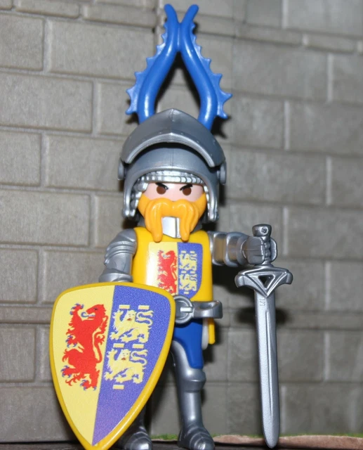 2 X Templier Croisé E Playmobil Jérusalem Ordre des Crusader Custom RAR