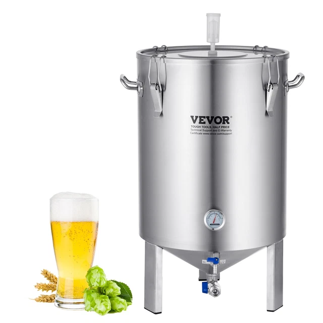 Fermenteur Conique 60 L, Cuve De Fermentation En Acier Inoxydable Avec Fond Conique 3 Roues Couvercle Poignee Et Thermometre Equipement De Brassage Fermentation De Biere Et Vin Maison P 010950172826 Fermenteur Conique 60 L, Cuve De Fermentation En Acier Inoxydable Avec Fond Conique 3 Roues Couvercle Poignee Et Thermometre Equipement De Brassage Fermentation De Biere Et Vin Maison P 010950172826