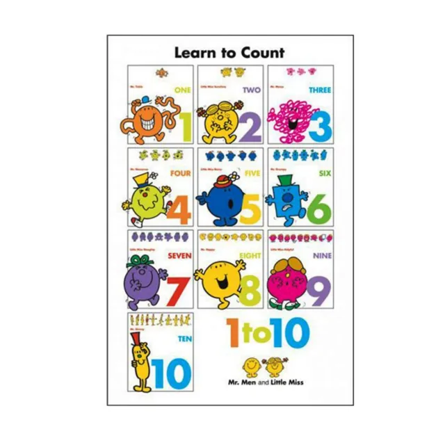 Poster Mr. Men and Little Miss Learn to Count