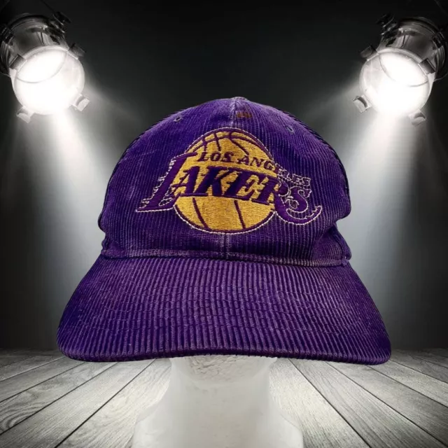 Ama Pro, Accessories, Vintage 8s 90s Los Angeles Lakers Corduroy Hat One  Size Adjustable Strap Amapro