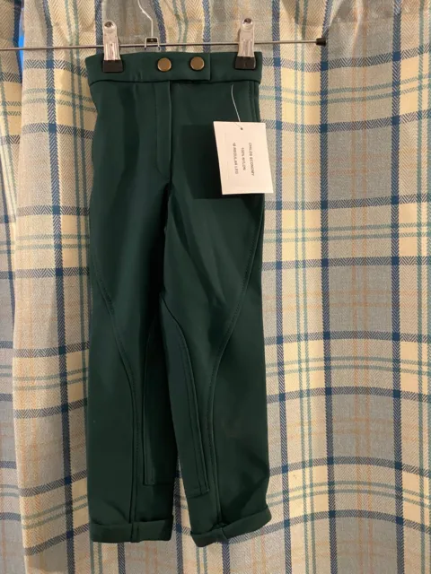 New Jacey  Child's Dark Green Economy Riding Jodhpurs 18" Waist 18R Age 2 - 3