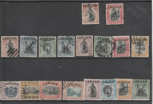 NORTH BORNEO - LABUAN  Selection of Mint and Used High Cat Value  -  Start £1.00