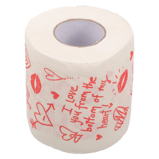 1 rotolo di carta igienica San Valentino carta stampata rotolo stampata San Valentino tovagliolo