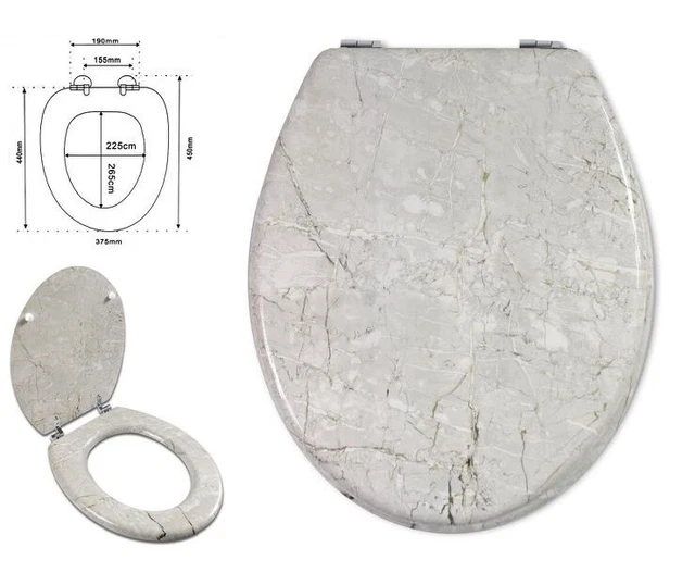 CopriWater Copri Water Sedile WC Bagno Universale Cerniere Acciaio - Foto 5