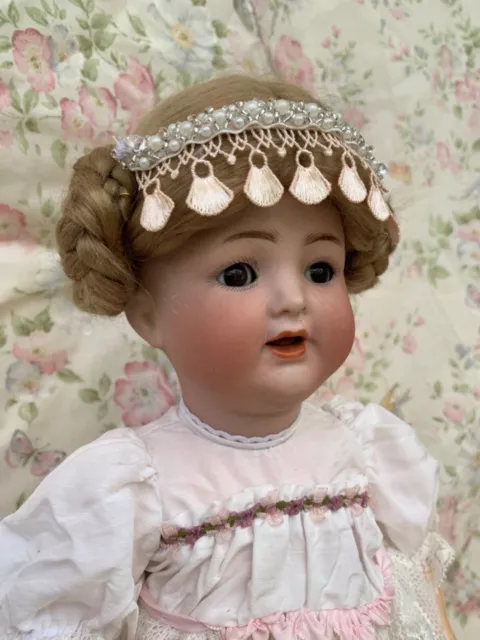 Antique German Kammer & Reinhart 126 Flirty Eye Bisque Composition Baby Doll 3