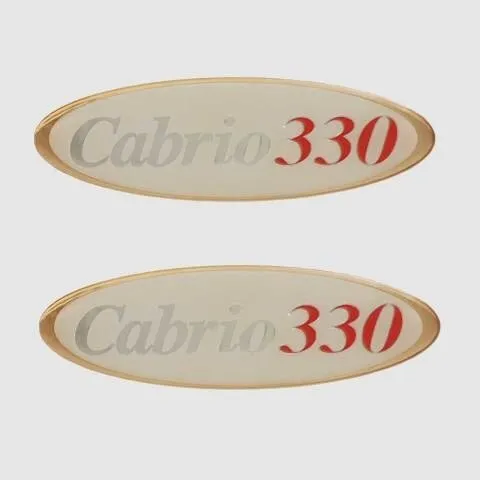 Larson Raised Boat Decals 0572611 | 6 3/8 L X 1 7/8 H Cabrio 330(Pair)