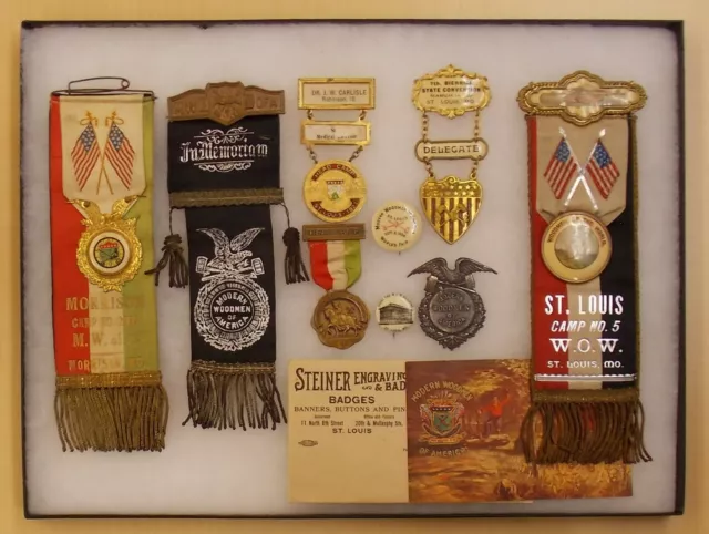 Modern Woodmen of America/Woodmen of the World Badge Collection