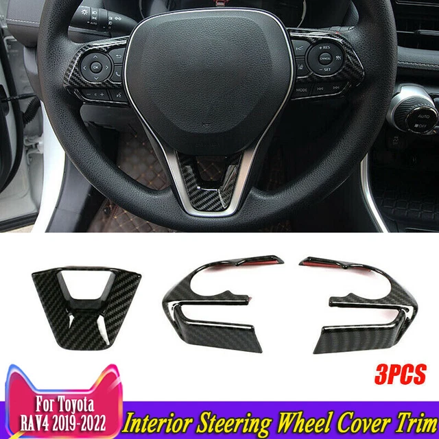 Poignées De Porte Intérieure Fibre Carbone Pour Toyota RAV4 2019-2024 - Lot 5 Pièces - Conducteur Gauche