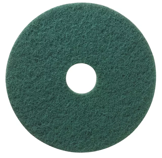 Niagara Scrubbing Floor Pads 13", Green, Pack Of 5