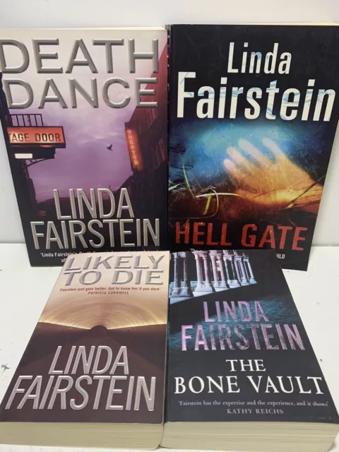 4 Crime Thriller Mystery Books Linda Fairstein Paperback Bundle Lot Death Dance