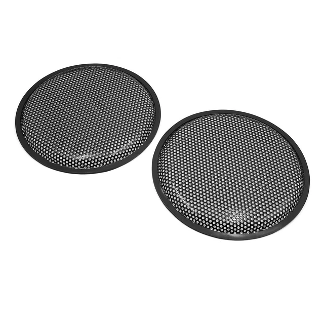 2Pcs 10" Subwoofer Protector Tapa Rejilla Cubierta Malla Altavoz Audio Coche