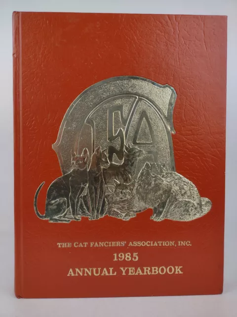 VTG 1985 Cat Fanciers Association Annual Yearbook Hardcover Book