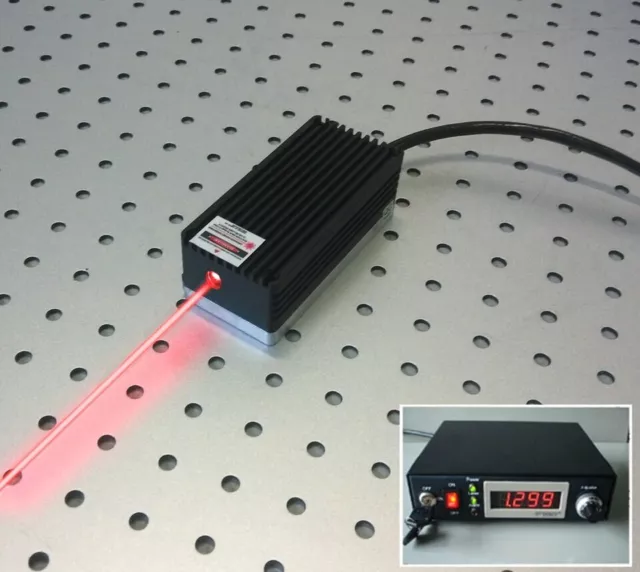 Industry/Lab High Power 638nm 2000mw 2W Red Laser Dot Module+TTL+Power Supply