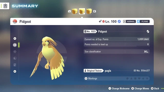 Shiny Link Code Za POKÉMON LEGENDS ZA Shiny 6IV Pidgeot ev trained battle ready adamant £1 ...