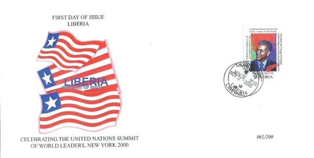 FDC Cover #065 USA ONU Dirigeants mondiaux MNH Trinité-et-Tobago Pres...