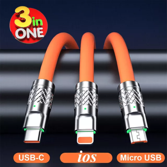 USB Type C Data Cable 5A Fast Charging USB-A to USB-C Charger lot Cord For Phone