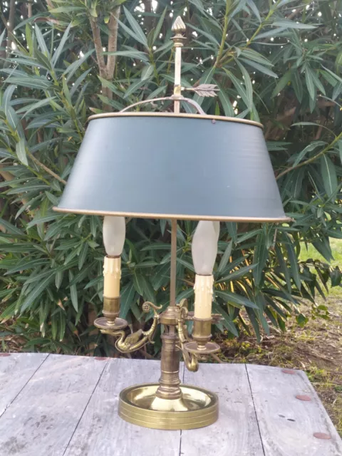 ANCIENNE LAMPE  BOUILLOTTE  DE STYLE EMPIRE en  BRONZE DORÉ