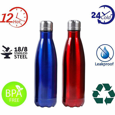 500 ml iFCOW Borraccia in Acciaio Inossidabile 350 ml 750 ml Bottiglia dacqua da Viaggio Portatile da Viaggio in Metallo Senza bpa 